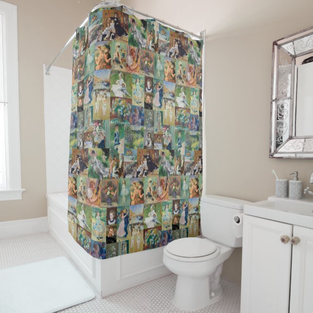 Beautiful and Elegant Renoir Paintings Shower Curtain (In Situ)