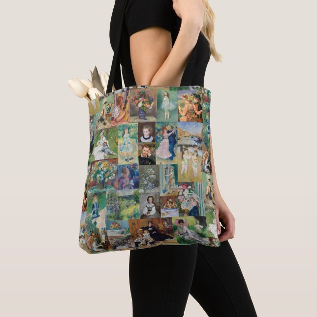 Beautiful and Elegant Renoir Paintings Tote Bag (Close Up)