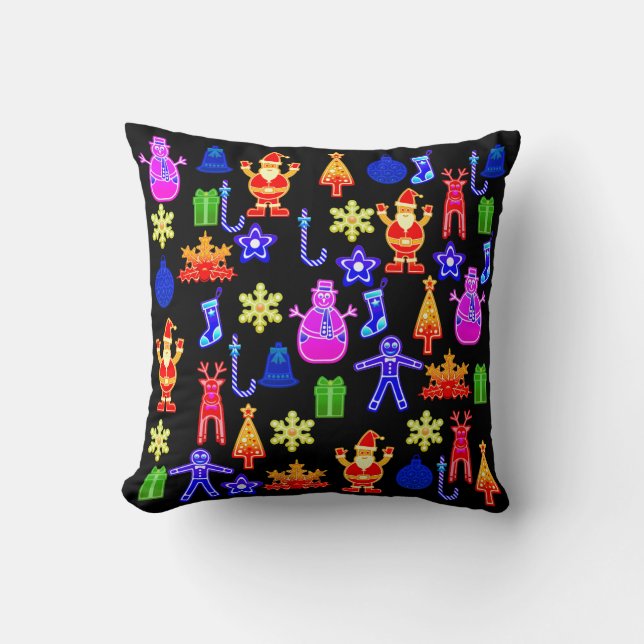 Beautiful and funny Colourful Gingerbread Pillow (Front)