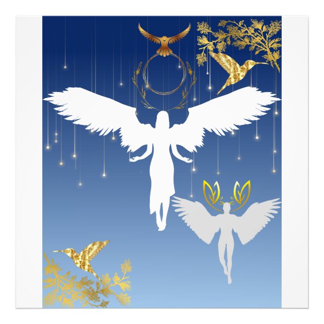 Beautiful and gracious angels  photo print (Front)