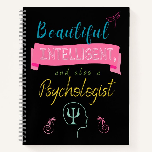 Beautiful and intelligent Psychologist Notebook (Front)