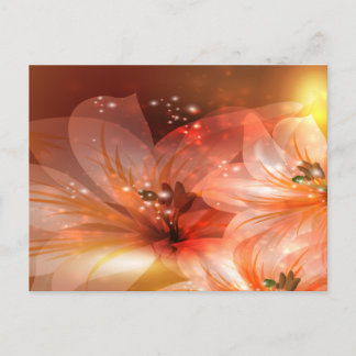 Beautiful and Orange Flowers Postcard