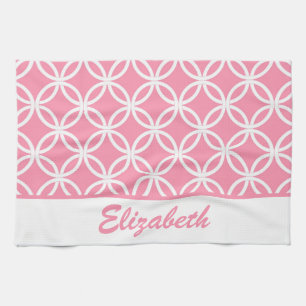 Beautiful and Pink Tea Towel