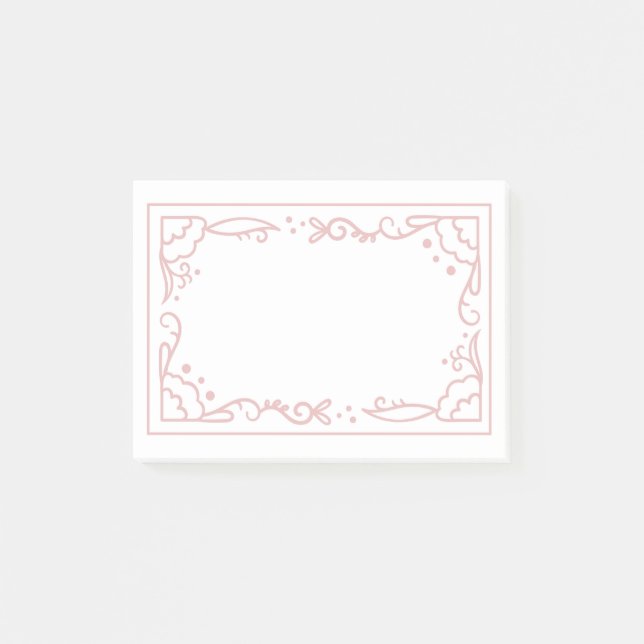 Beautiful and simple frame design post-it notes (Front)
