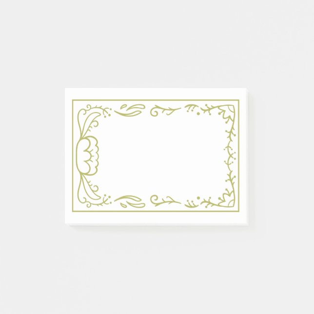Beautiful and simple frame design post-it notes (Front)
