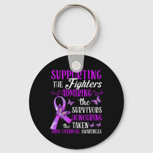 Beautiful And Supportive Drug Overdose Awareness 2 Key Ring