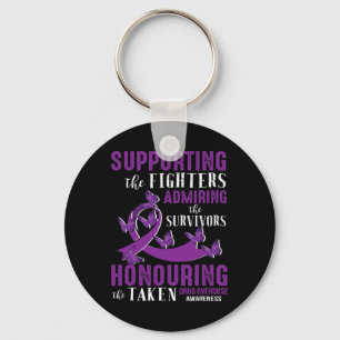 Beautiful And Supportive Drug Overdose Awareness Key Ring