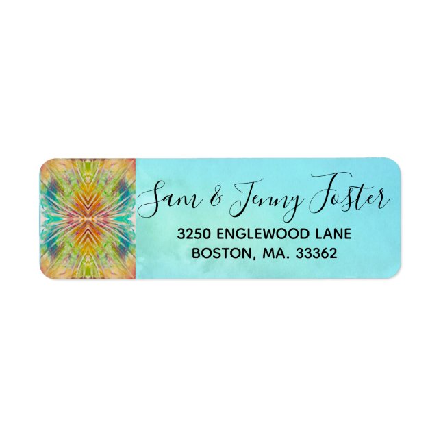 Beautiful and unique return address label (Front)