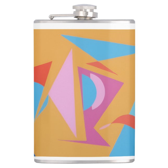Beautiful and Vibrant Colors! Hip Flask (Front)