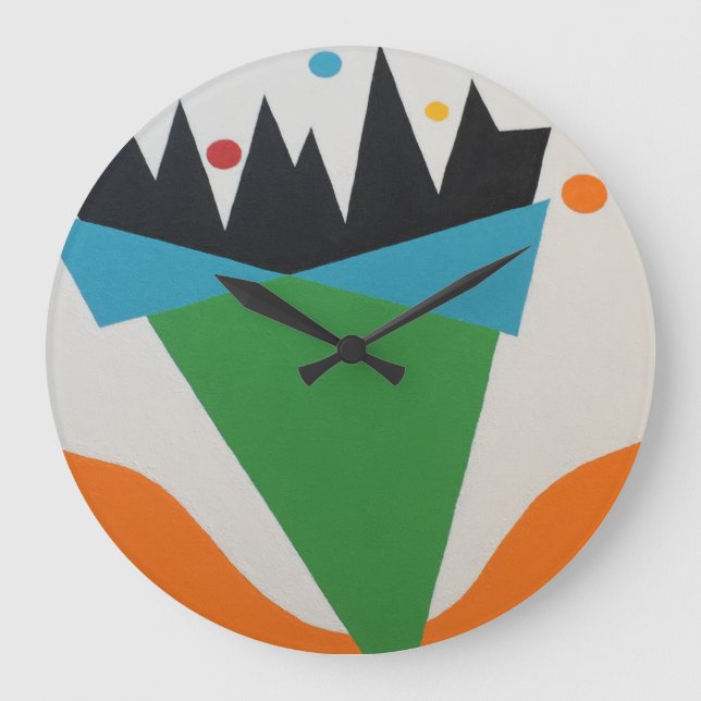 Beautiful and Vibrant Colors! Large Clock (Front)