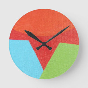 Beautiful and Vibrant Colors! Round Clock