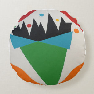 Beautiful and Vibrant Colors! Round Cushion