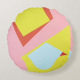 Beautiful and Vibrant Colors! Round Pillow