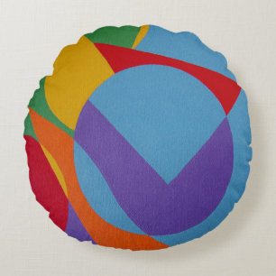 Beautiful and Vibrant Colors! Round Pillow