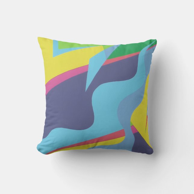 Beautiful and Vibrant Colors! Throw Pillow (Front)