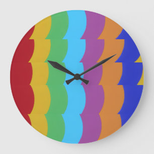 Beautiful and Vibrant Colours! Large Clock