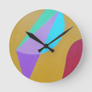 Beautiful and Vibrant Colours! Round Clock