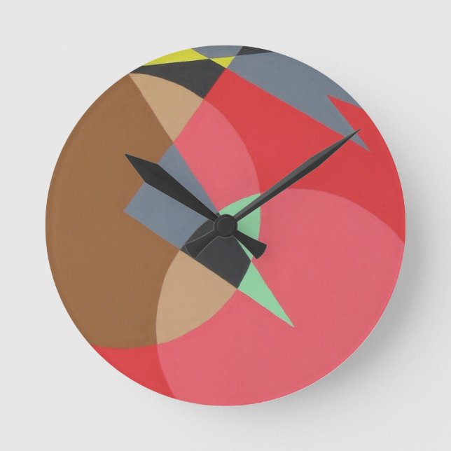 Beautiful and Vibrant Colours! Round Clock (Front)