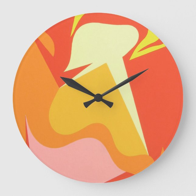 Beautiful and Vibrant Colours! Wall Clock (Front)