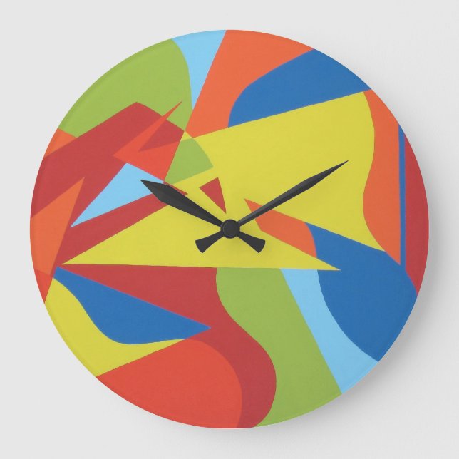 Beautiful and Vibrant Colours! Wall Clock (Front)