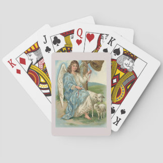 Beautiful Angel And Golden Bell Playing Cards