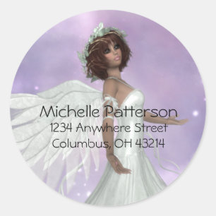 Beautiful Angel Design 3 Address Labels