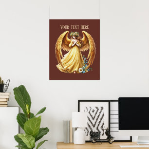 Beautiful Angel lovers customizable  Poster