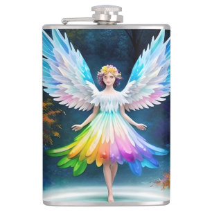 Beautiful Angel with Wings Hip Flask