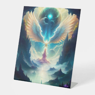 Beautiful Angelic Landscape Six Pedestal Sign