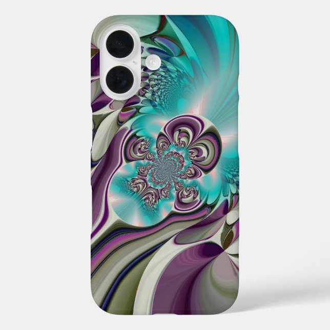 Beautiful Angelic Purple and Cyan Abstract Print Case-Mate iPhone Case (Back)