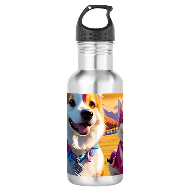 Beautiful Animal Four 710 Ml Water Bottle (Front)