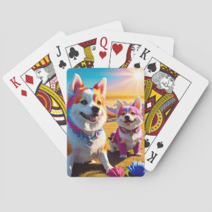 Beautiful Animal Four Playing Cards