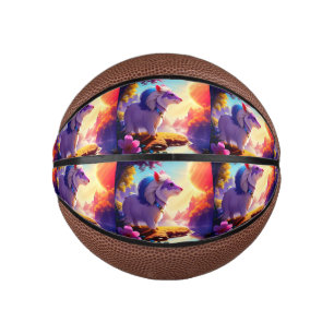 Beautiful Animal Sunshine River Mini Basketball