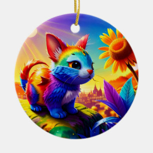 Beautiful Animal Three Ceramic Ornament
