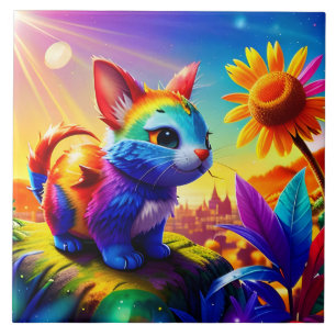 Beautiful Animal Three Ceramic Tile