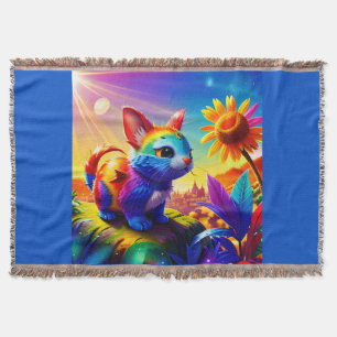Beautiful Animal Three Throw Blanket