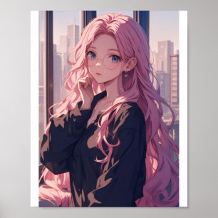 Beautiful Anime Girl Poster – Stunning Artwork