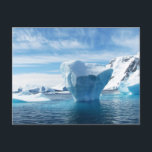 Beautiful Antarctica Landscape with Iceberg Postcard<br><div class="desc">Iceberg</div>