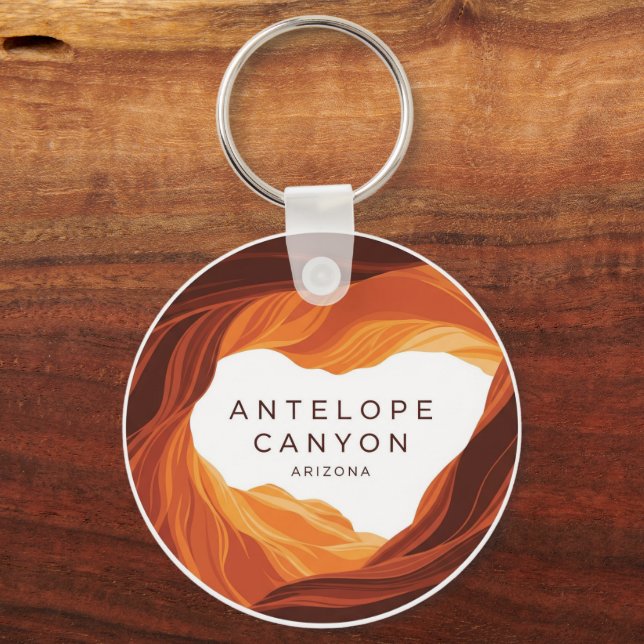 Beautiful Antelope Canyon Navajo Nation  Key Ring (Front)