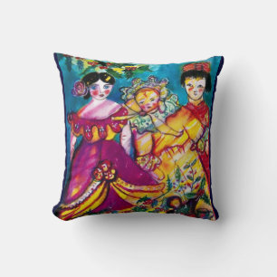 BEAUTIFUL ANTIQUE DOLLS CUSHION
