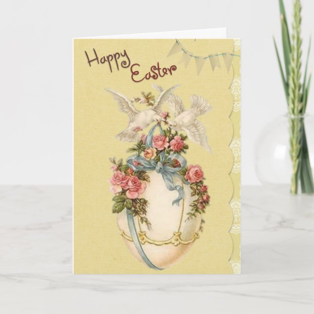Beautiful antique Easter card (Front)