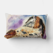 Beautiful Appaloosa Horse Throw Pillow LG Rectangl