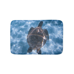 Beautiful Aquatic Turtle   Best gift for sea life Bath Mat