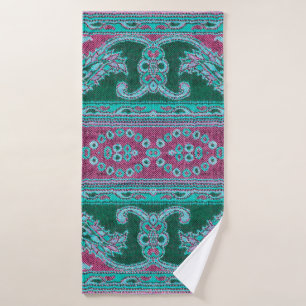 Beautiful, arab, arabic, arabian, arabesque fabric bath towel