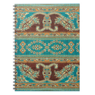Beautiful, arab, arabic, arabian, arabesque fabric notebook