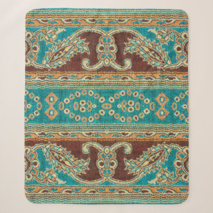Beautiful, arab, arabic, arabian, arabesque fabric sherpa blanket