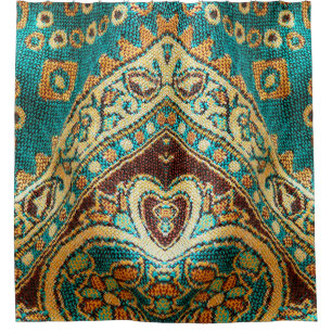 Beautiful, arab, arabic, arabian, arabesque fabric shower curtain