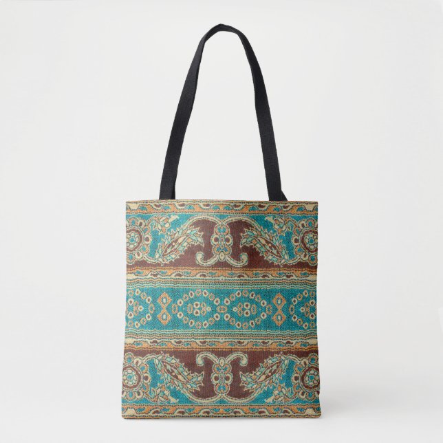 Beautiful, arab, arabic, arabian, arabesque fabric tote bag (Front)