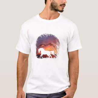  Beautiful Arabian Horse Lover Equestrian Sunset S T-Shirt