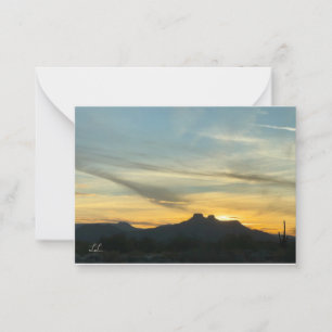 Beautiful Arizona Sunset Card